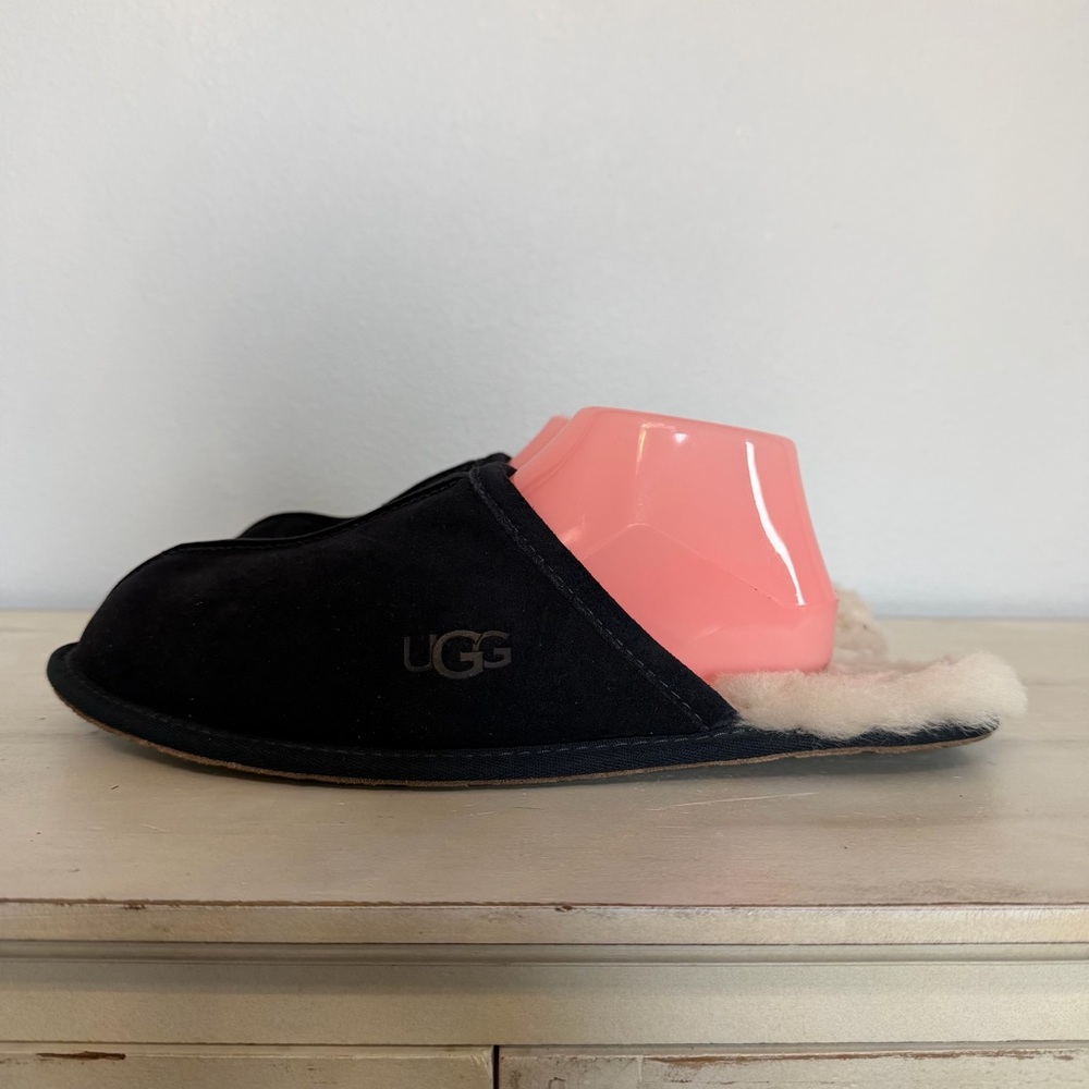 Ugg Navy Suede Scuff Slippers Size 11
